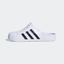 adidas Mixte Adilette Clogs, Cloud White/Core Black/Cloud White, 37 EU - 3