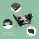 Maxi-Cosi Pack Zelia S Trio Poussette 3 en 1, FamilyFix 360 Base ISOFIX Pivotante - Système de Voyage incl. Siège Auto CabrioFix S i-Size, 0-4 ans, jusqu'à 22 kg, Gris + Base FamilyFix 360 - 9