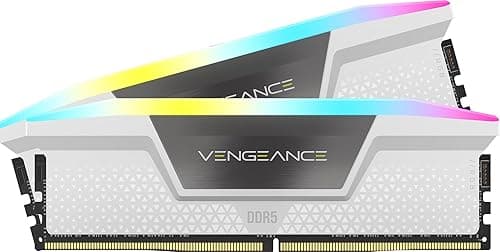 CORSAIR Vengeance RGB DDR5 RAM 32GB (2x16GB) 6000MHz CL36…