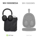 Sony WH-1000XM5SA Special Edition Soft Case Premium Noise Cancelling Wireless Over-Ear Headphones, Bluetooth, Clear Call Quality, Hi-Res Audio, Up to 30hr Battery Life, iOS & Android - Black - 3