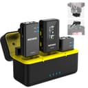 NEEWER CM28 (1 RX + 2 TX + Charging Case), Wireless Lavalier Microphone, Smart Noise Cancelling, 48KHz/16Bit 9 Hrs Uncompressed Recording, 656ft/200m Range, Lav Mic for iPhone, Android, Camera - 1