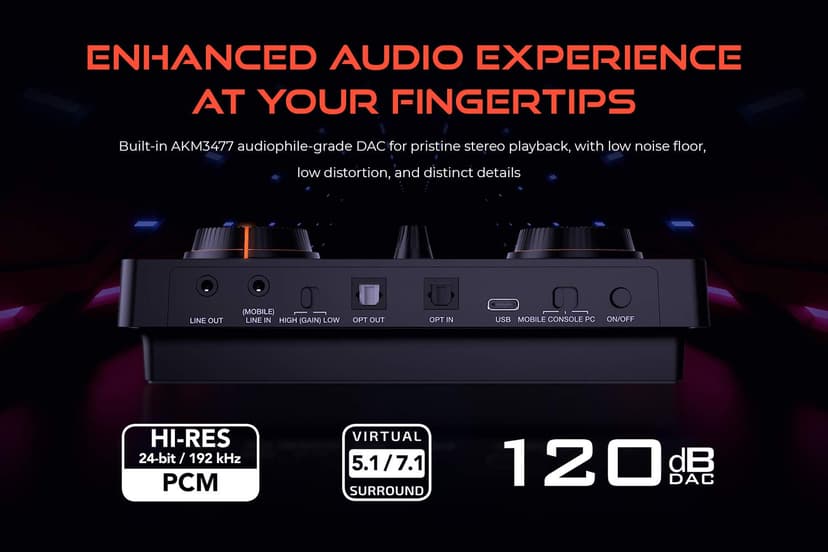 Creative - Sound Blaster GC7 Next Gen Gaming USB Soundcard - 7