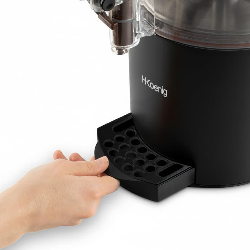 H.Koenig SHK802 Hot Beverage Machine, Stainless Steel, Black - 4