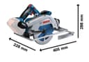 Bosch Professional 18V System BITURBO Cordless Hand-Held Circular Saw GKS 18V-68 GC (2500-5000 min-1 no-Load Speed, Compatible with Guide Rails, Without Battery/Charger, L-BOXX 238) - 4