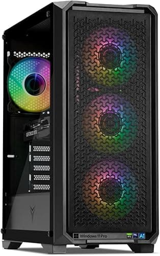 YEYIAN PC Gaming VR Esports AI Intel Core Ultra 5 225F 10 Core 4.9GHz Nvidia GeForce RTX 5060 8GB GDDR7 32GB DDR5 6000MHz 1TB SSD Gen 4 WiFi 6+BT 5.3 LAN 2.5GB Win 111 Pro