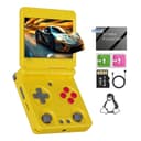 RG34XXSP Retro Handheld Game Console RG34XX SP Retro Gaming Console with 64G Preloaded Games,3300 mAh Battey,3.4 inch Screen Portable Pocket Arcade Support 30+ Simulators 5G WiFi Bluetooth HD Indigo - 1