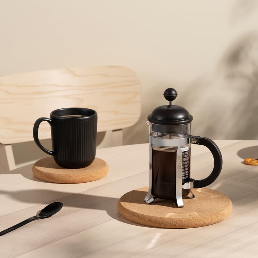 Bodum French Press Caffettiera Black - 350ml / 3 Cup Coffee Maker - Durable Glass & Stainless Steel Filter - BPA-Free Dishwasher Safe Percolator - Cafetiere Made in Portugal - 5