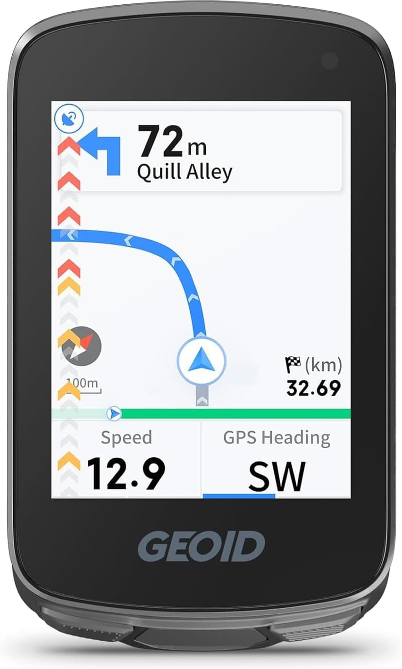 GEOID CC700 2.8" Color Screen Bike/Cycling Computer Wireless - Route Navigation with Re-Route Planing, WiFi & Bluetooth, Fast 5s GPS Positioning, Free Indoor Training - 1