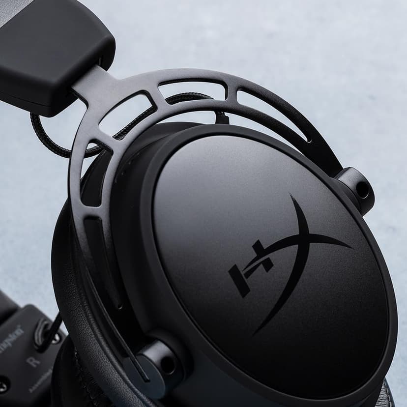 HyperX Casque de jeu Cloud Alpha S pour PC et PS4, son surround 7.1, basses réglables, haut-parleurs à deux pièces, mixeur de discussion, microphone antibruit de fond, noir - 3