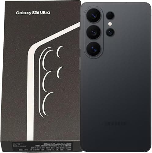 Samsung Galaxy S26 Ultra 5G (​​​UK​ Version)​ SM-S948B​ 256GB ​Storage 12GB RAM​ Android 16​ Factory Unlocked ​Smartphone​​ (Black)