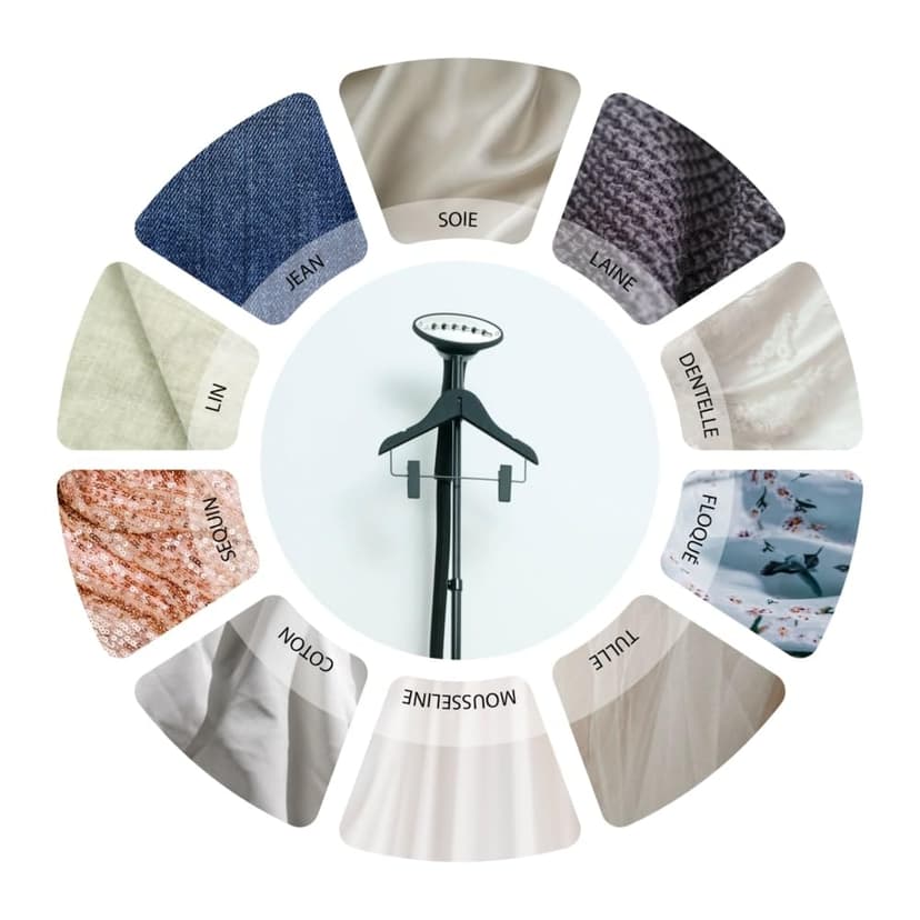 SteamOne - Familys EUKID190B Vertical Garment Steamer - Iron Tank 1.8L Power 1900W - Efficient and Easy to Use - Ironing Delicate Fabrics - French Company - 8
