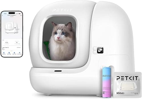 PETKIT Pura Max 2 Litiere Chat Autonettoyante, Bac à Litière Autonettoyante Amélioré, Anti-fuites/Anti-pincement/xSecure/Contrôle APP/pour Plusieurs Chats(Pas de Déodorant en Spray ou en Tampon)