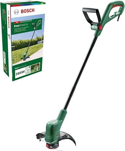 Bosch EasyGrassCut 23 Electric Grass Trimmer (280 Watt, Cutting Circle Diameter 23 cm, in Box) [Energy Class A+++], Green