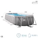 Intex 20Ft X 10Ft X 48In Prism Frame Oval Pool Set - 4