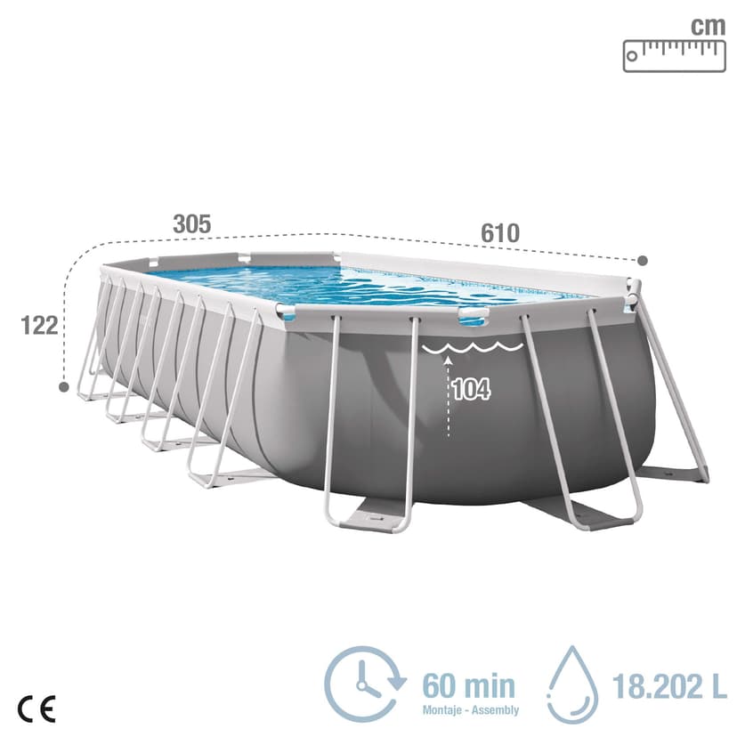 Intex 20Ft X 10Ft X 48In Prism Frame Oval Pool Set - 4
