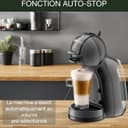 Krups Nescafé Dolce Gusto Machine à café capsules multi-boissons, 0.8 L, 15 bars, Cafetière compacte, Arrêt automatique, Taille de boisson réglable, Mini Me, Noir/Anthracite KP123810 - 7