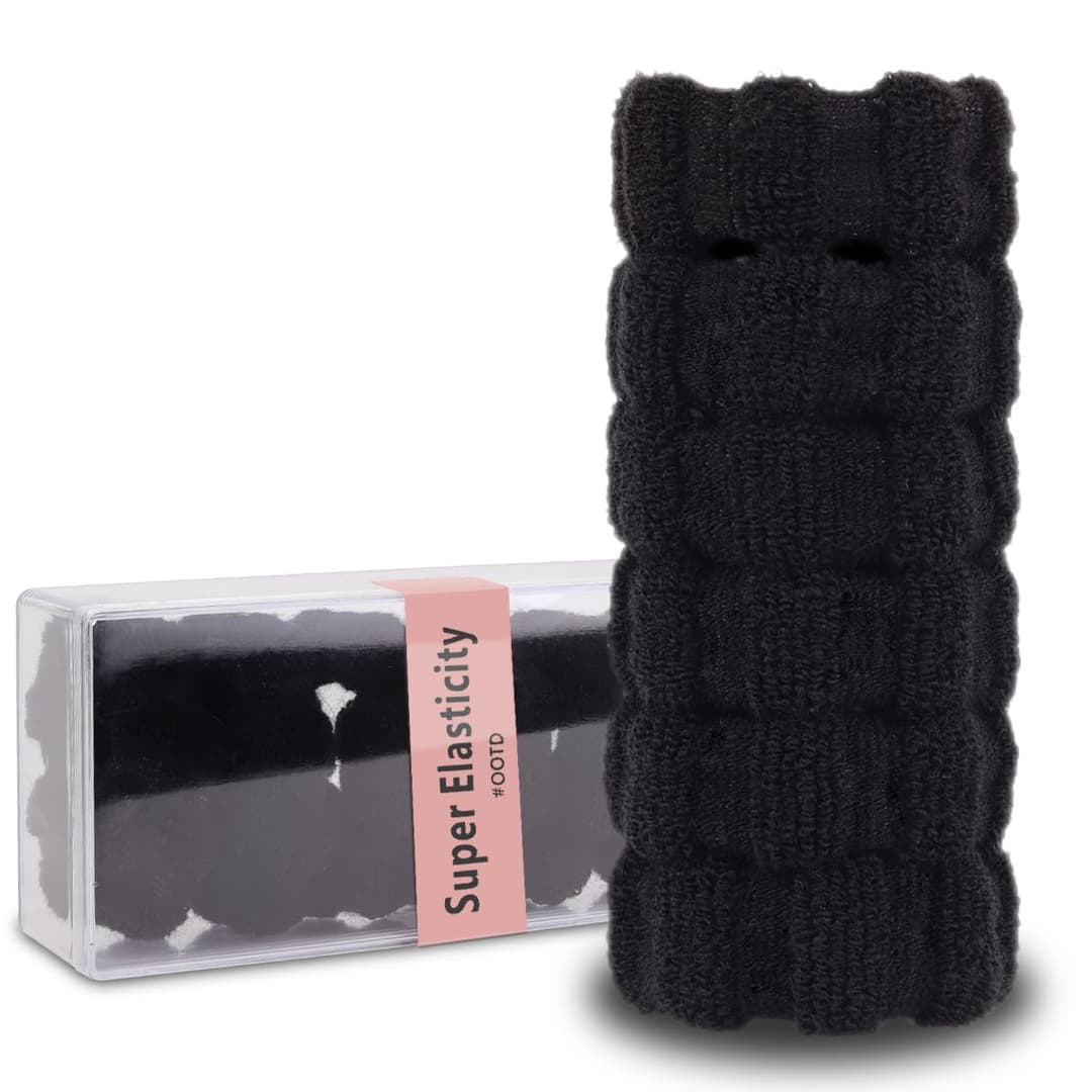 SXQLYH Lot de 6 grands élastiques à cheveux en coton exte…