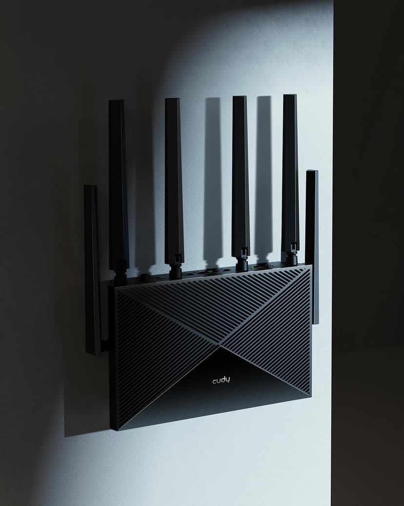 Cudy Tri-Band WiFi 7 BE11000 Router, 6-Stream 10 Gbps, 4 × 2.5G Ports, Up to 11000Mbps, VPN Server and Client, Cudy APP and Mesh, 6 × High-gain Antennas, WR11000 - 9