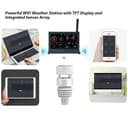 ECOWITT Wittboy Weather Station HP2564, 7 in 1 Wireless Weather Stations with Outdoor Sensors, 7-inch TFT Color Touch Screen Indoor Console Receive Weather Forecast for Home Garden Farm, 868 Mhz - 7