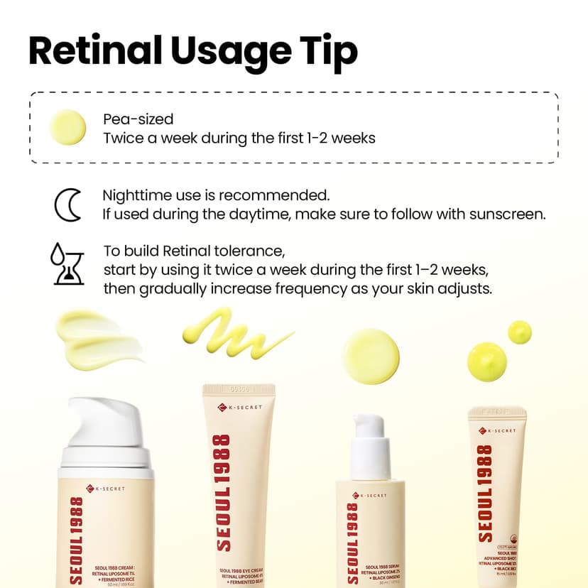 K-SECRET SEOUL 1988 Retinal Serum – Formulated with Advanced Retinal Liposome 2% and 58% Black Ginseng Extract | Fine Lines and Skin Texture Care Serum | Korean Skincare, 30ml / 1.01 fl oz - 7