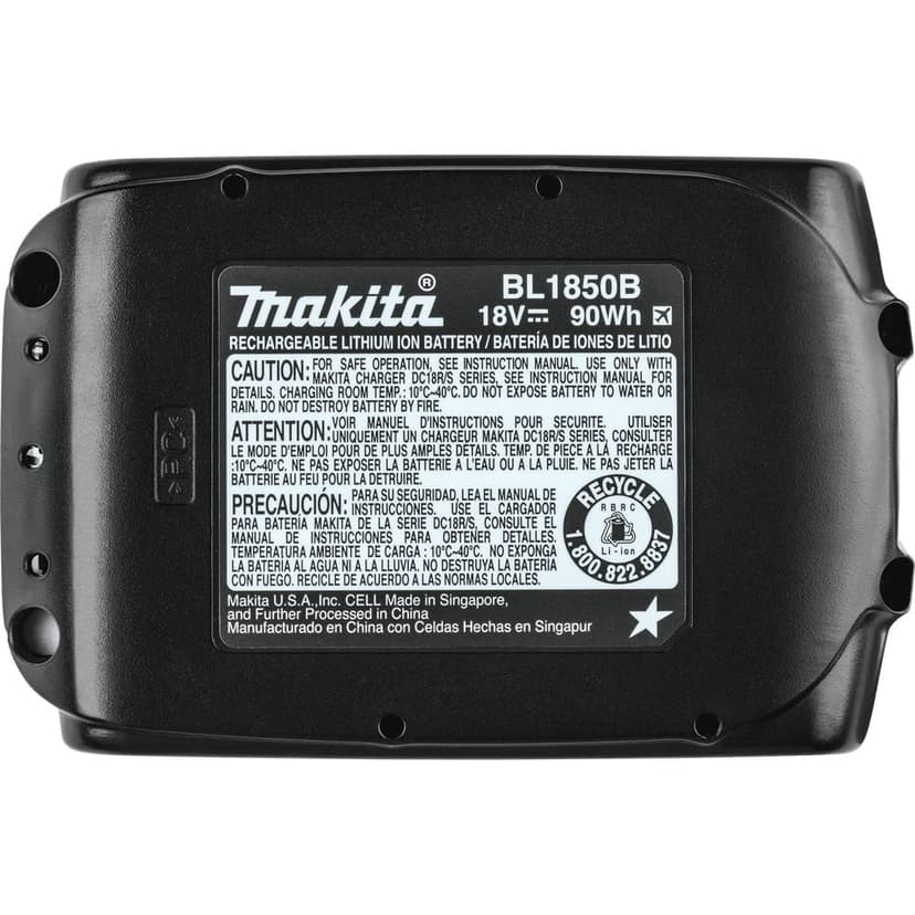 Makita BL1850B 18V LXT Lithium-Ion 5.0Ah Battery Twin Pack, Black - 2