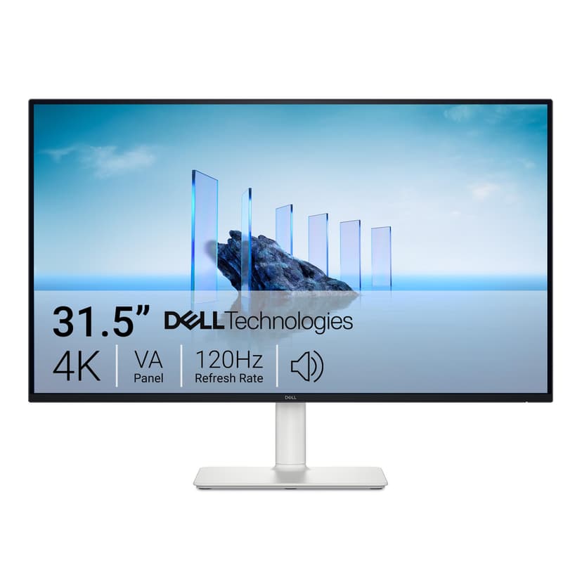 Dell 32 Plus Écran PC - S3225QS, 4K UHD (3840x2160), 120Hz, VA, 4ms, AMD FreeSync Premium, 95% DCI-P3, HDR10, Réglage en Hauteur, Haut-parleurs intégrés, DisplayPort, 2 HDMI, Garantie 3 Ans - 1