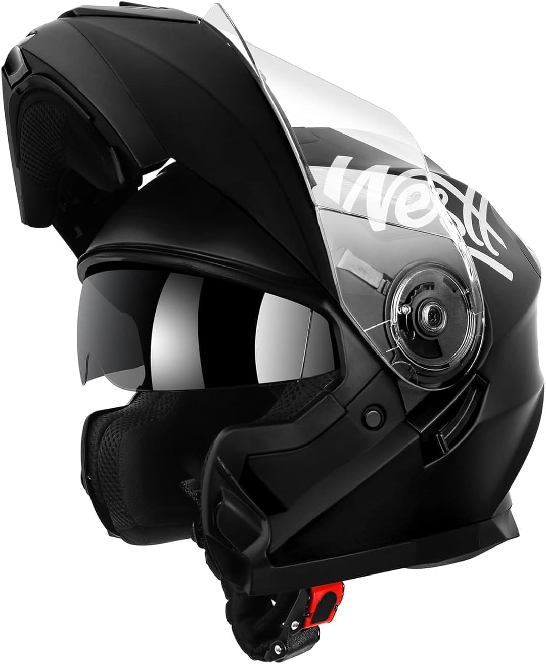 Westt Casque Moto Modulable Homme et Femme avec Double Vi…