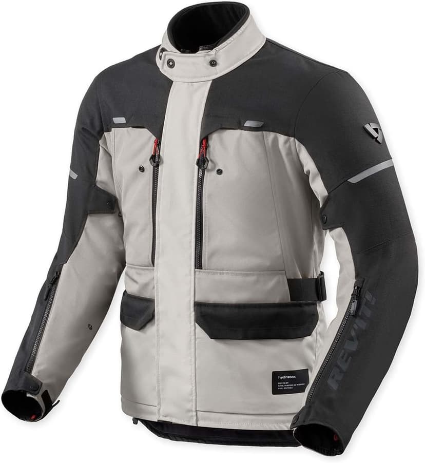 REV'IT! Revit Outback 5 H2O Veste textile moto imperméable, argenté/noir, L - 1