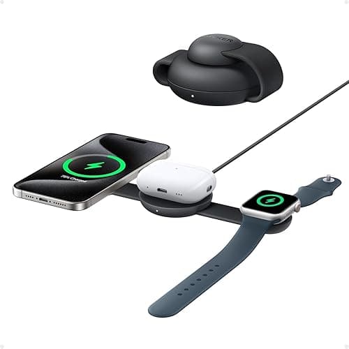 Anker MagSafe Compatible 3-in-1 Wireless Charging Station…