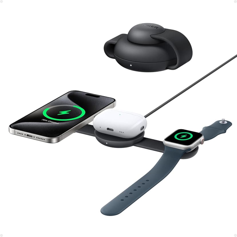 Anker MagSafe Compatible 3-in-1 Wireless Charging Station… - 1