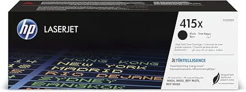 HP 415X W2030X, Cartouche de toner Noir grande capacité Authentique pour imprimantes HP LaserJet Pro M454/M479