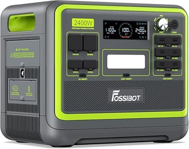 FOSSiBOT F2400 Portable Power Station with 2048Wh LiFePO4…