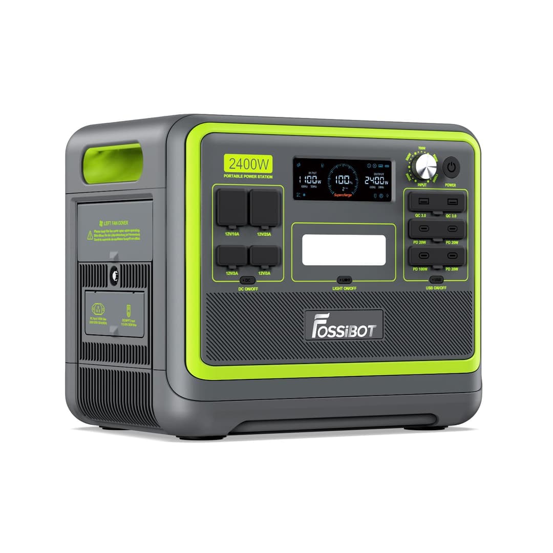 FOSSiBOT F2400 Portable Power Station with 2048Wh LiFePO4…