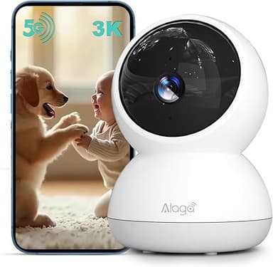 3K Indoor Wi-Fi Camera, Surveillance Camera, 5G/2.4GHz, A…