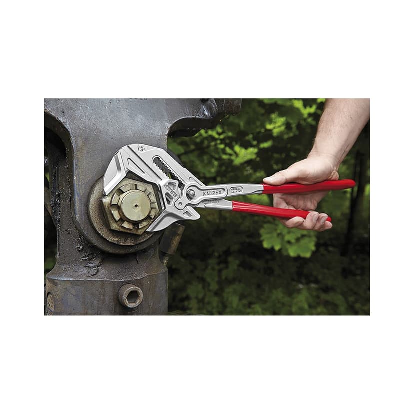 KNIPEX Pliers Wrench, Chrome-Plated, 300 mm, Grips Continuously up to 68 mm, Fine Adjustment by Button Push, Adjustable Wrench, 86 03 300 - 4