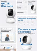 Tapo C210 2 Pack Indoor WiFi Surveillance Camera 2K (3MP) for Baby/Pets - 2-Way Audio, Compatible with Alexa and Google Assistant - 2