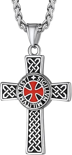 Richsteel Collier Croix Pendentif Acier Inoxydable Cheval…