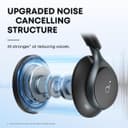 soundcore by Anker, Space One, Adaptive Active Noise Cancelling Headphones, 2X Stronger Human Voice Reduction, 40H ANC Playtime, App Control, LDAC Hi-Res Wireless Audio, Comfortable Fit, Bluetooth 5.3 - 2