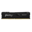 Kingston FURY Beast 16GB (2x8GB) 3600MHz DDR4 CL17 Desktop Memory Kit with 2 KF436C17BBK2/16 - 3