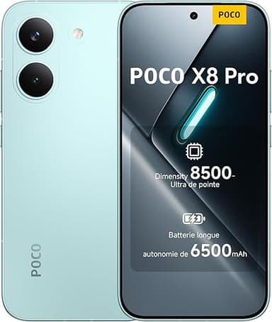 POCO X8 Pro, Smartphone 8+512 Go, Processeur Haut de Gamm…