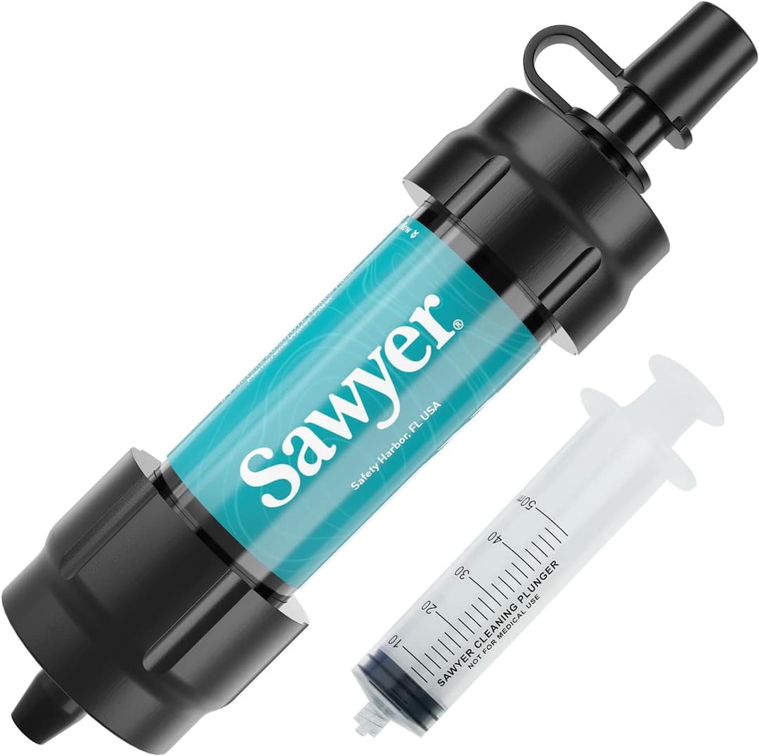 Sawyer Products SP340 Mini Water Filtration System, Filter and Cleaning Plunger only, Single, Teal