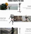 NEEWER 71.6 Inch Pro Camera Monopod Telescopic Carbon Fiber Monopod with Quick Release Plate Compatible with DJI RS Gimbals, Removable Base for Camera Camcorder, Maximum Load 6kg, TP71 - 8