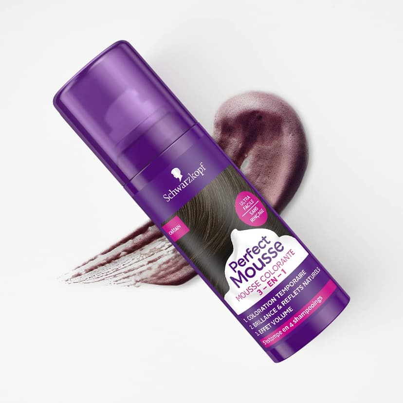 Schwarzkopf - Perfect Mousse - Coloration Cheveux - Mousse Permanente sans Ammoniaque - Masque Soin 96 % d'ingrédients d'origine naturelle - Choco Brownie 365, 1 Unité (Lot de 1) - 7