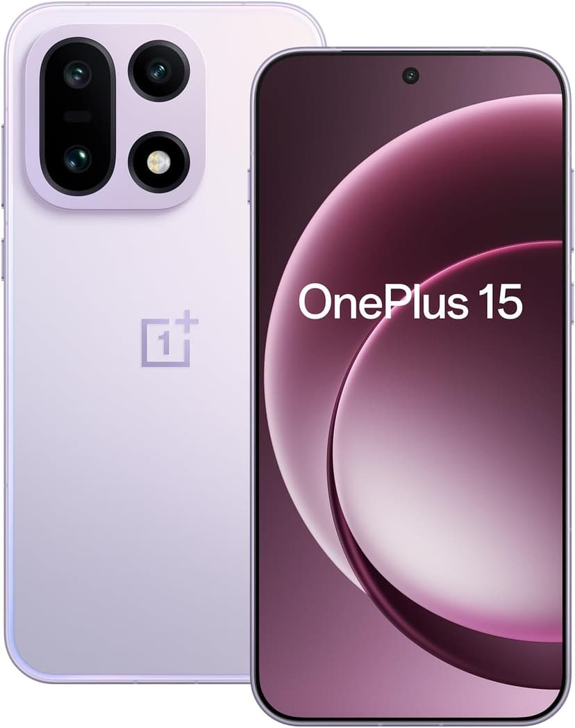 OnePlus 15 Tri-chip AI smartphone with Snapdragon 8 Elite Gen5, 6.78" 165Hz Display, 7300mAh Battery, Triple 50MP Flagship Cameras, 16GB RAM+512GB Storage, Ultra Violet - 3 Year Extended Warranty - 1