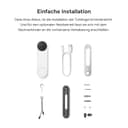 Google Nest Doorbell Battery Operated Doorbell with Video Function, Black/White, 1 Piece (Pack of 1), 960p - 4