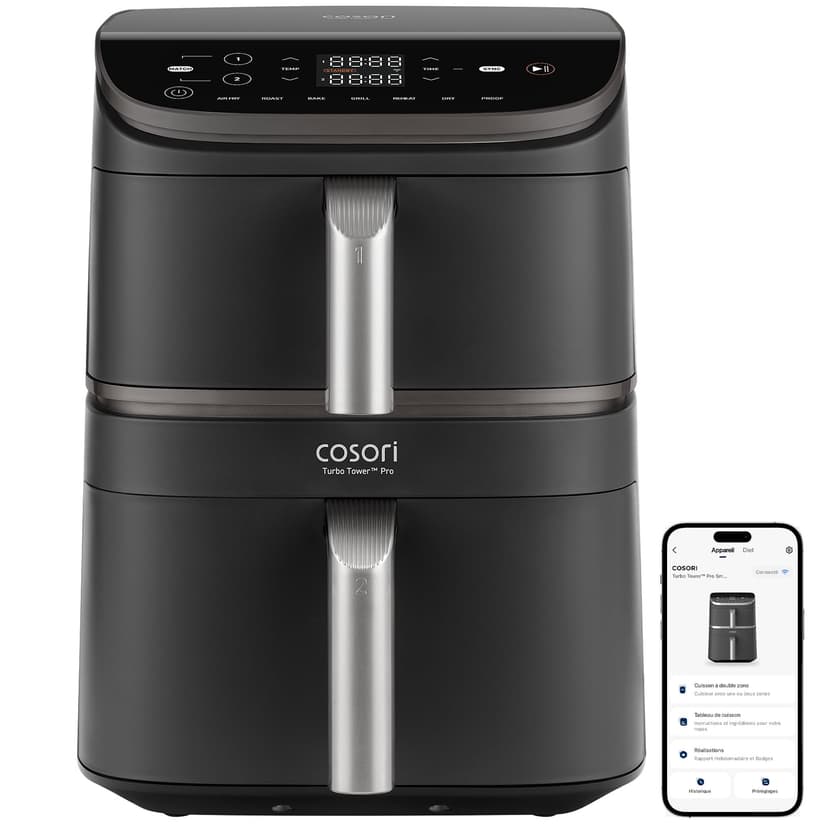 COSORI Air Fryer 10.8L Turbo Tower Pro,Friteuse sans huil… - 1