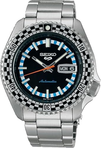 Seiko Men's Analogue Automatic Watch Checker Flag Special…