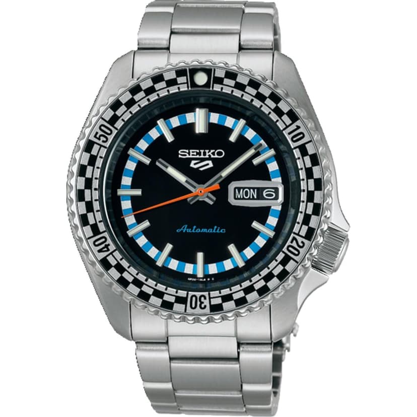 Seiko Men's Analogue Automatic Watch Checker Flag Special… - 1