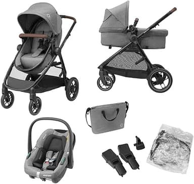 Maxi-Cosi Zelia S Trio Passeggino neonati 3 in 1, 0-4 ann…
