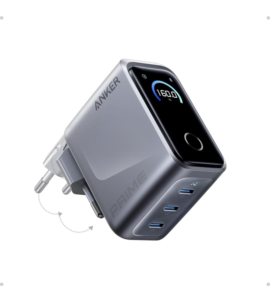 Anker Prime 160W USB C Ladegerät, kompakter GaN USB-C Lad…